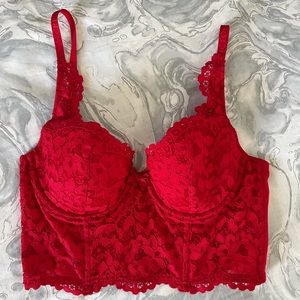 Red corset. Worn once, in the best condition(: